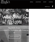 Tablet Screenshot of bindysbar.com